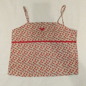 Roxy quicksilver flower crop top